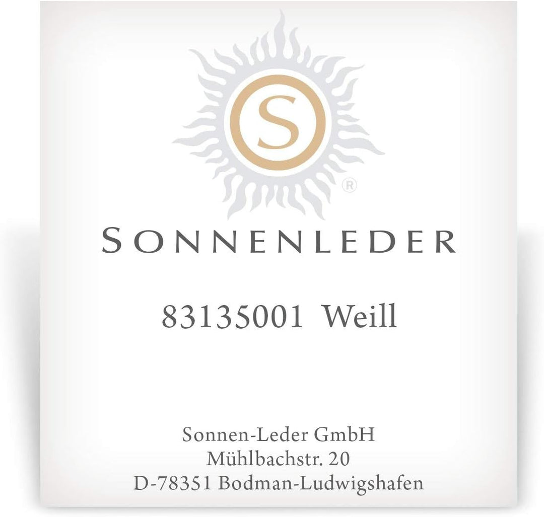 SONNENLEDER - hochwertige Banktasche "WEILL" Farbe: Natur *Echtes Leder*, Natur