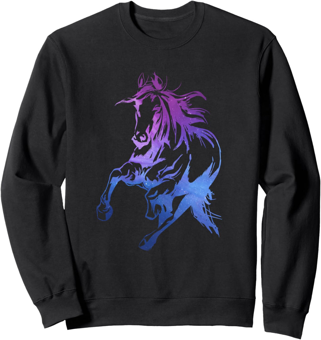 Reiten Reiterin Pferdekopf Reiten Pferd Pony Haflinger Sweatshirt