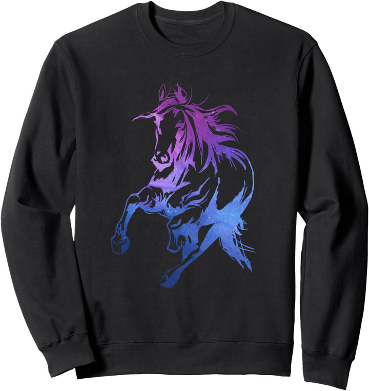 Reiten Reiterin Pferdekopf Reiten Pferd Pony Haflinger Sweatshirt