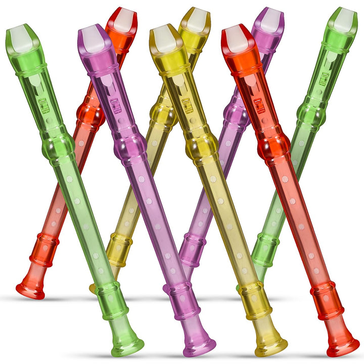 Toyvian Mini Klarinette 8 Stück Kunststoff Flöten 6 Loch Recorder Musikinstrument Für Kinder Anfänge
