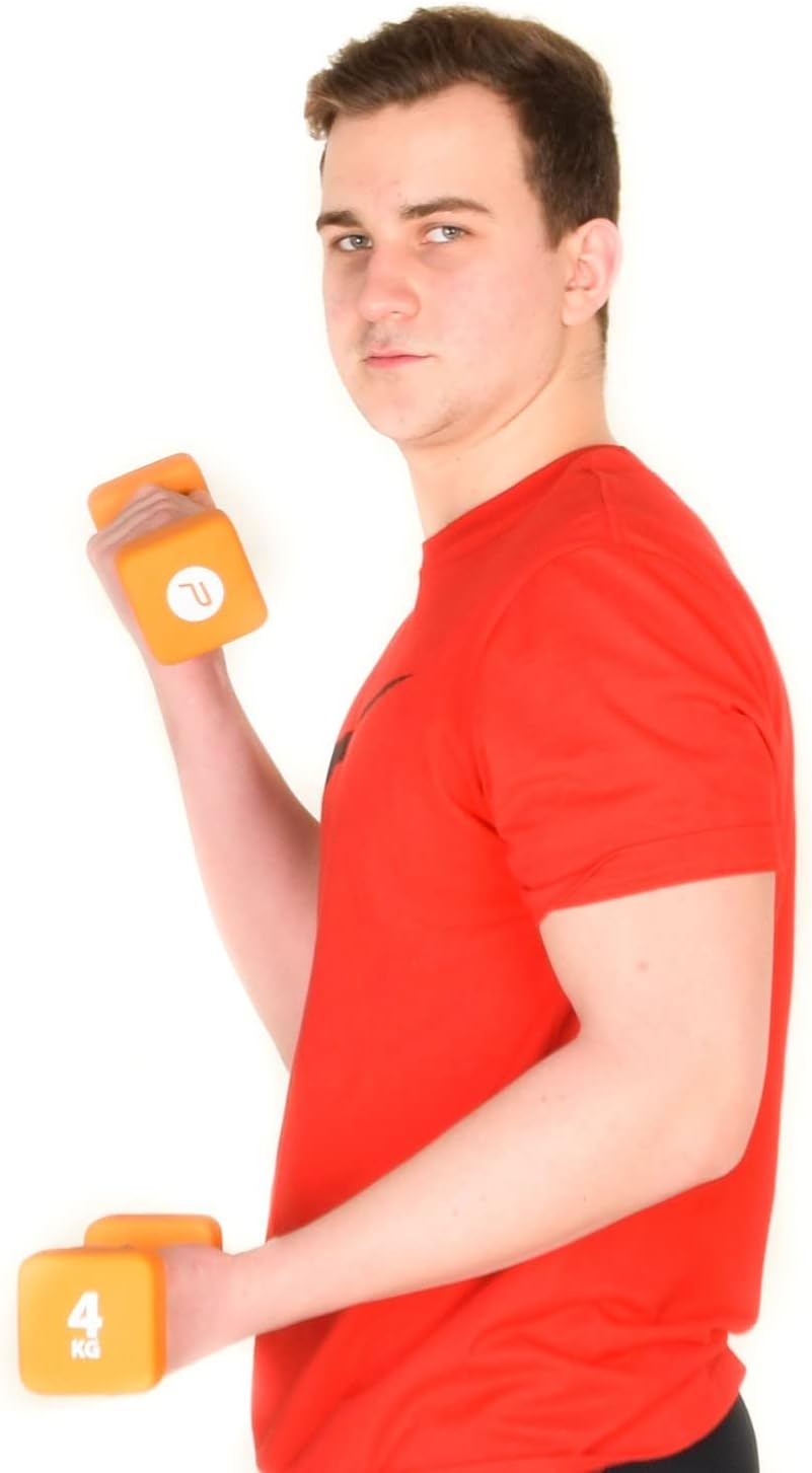 Pure2Improve 4 Neoprenhanteln 4.0 kg orange Krafttraining Ausdauer