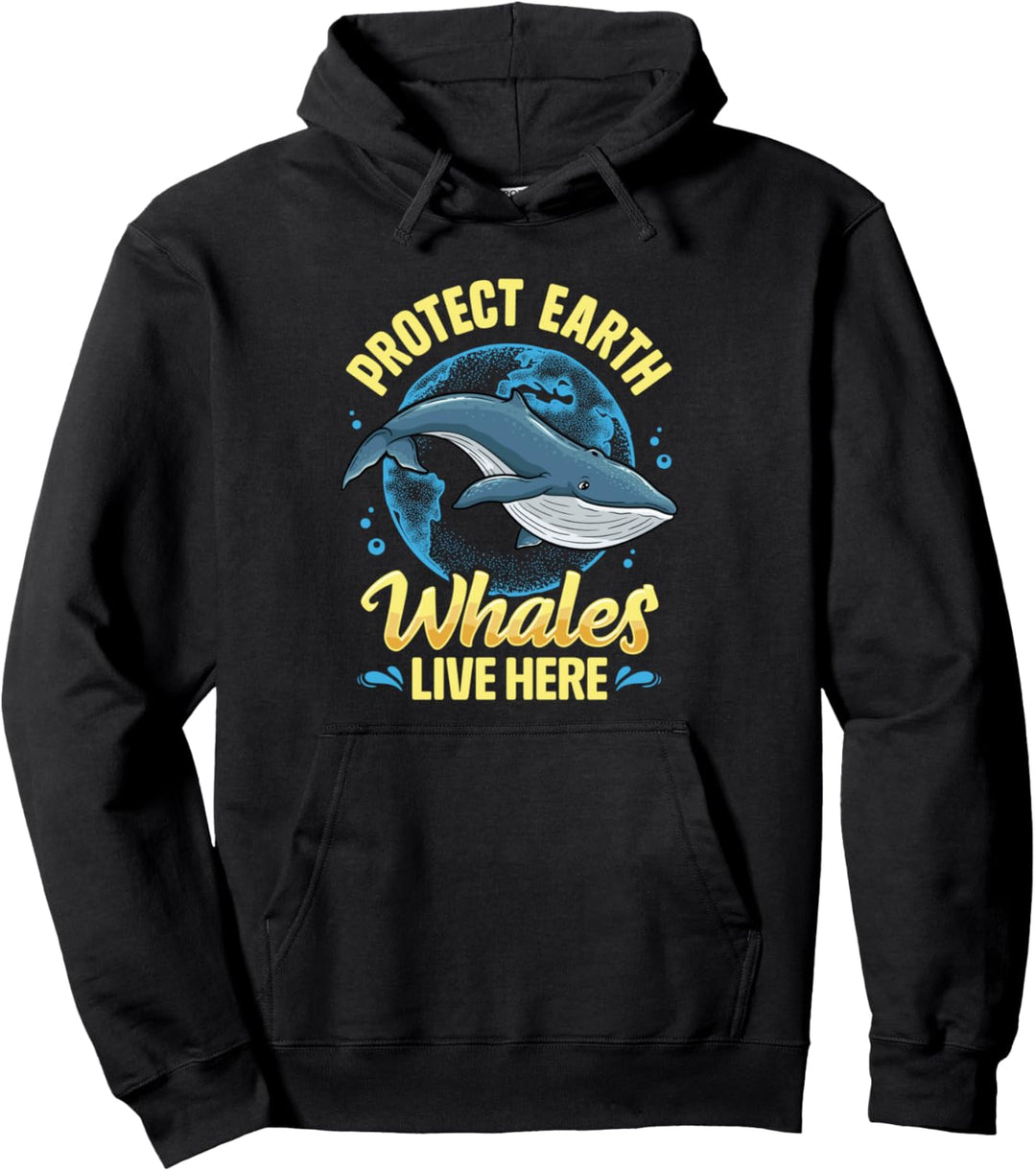 Schützen Sie die Erde Buckelwal live hier Pullover Hoodie
