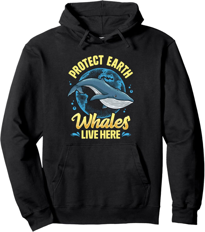 Schützen Sie die Erde Buckelwal live hier Pullover Hoodie