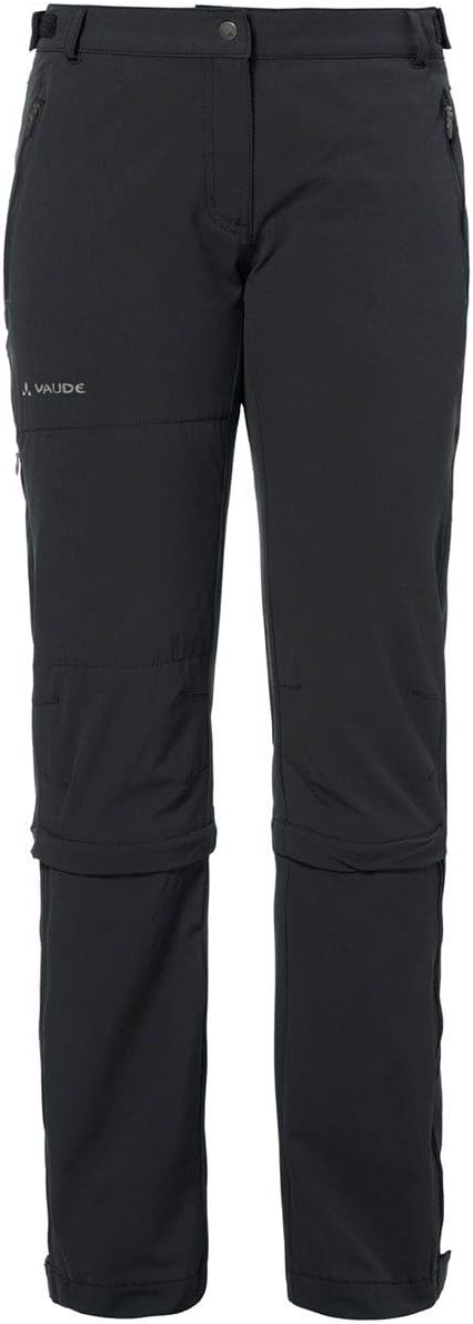 VAUDE Damen Women's Farley Stretch Capri T-Zip Ii Hose, black, 40-Long