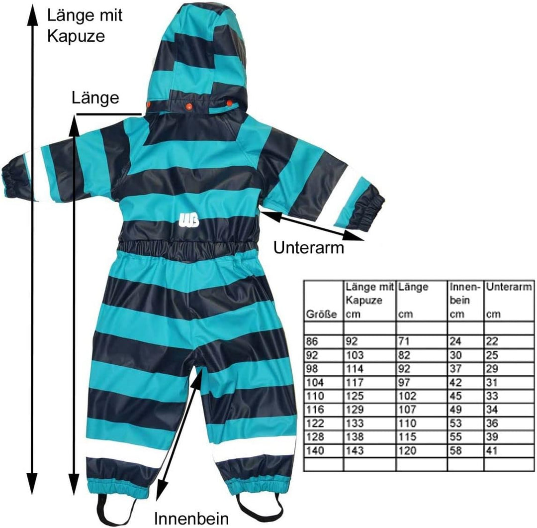 Maylynn - Schneeanzug Regenoverall Rosa, warm gefüttert mit dickem Fleece Futter 98, 98