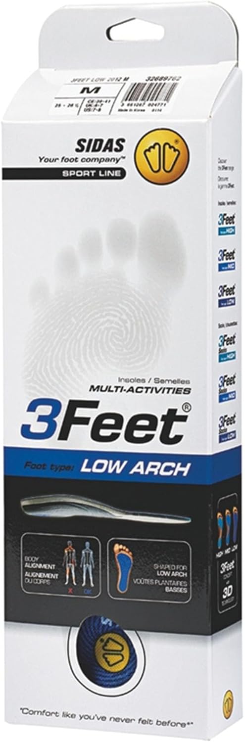 Sidas 0,9 m Low Einlegesohlen Blau X-Small (Mens-3 to 4/Womens-4 to 5), Blau X-Small (Mens-3 to 4/Wo