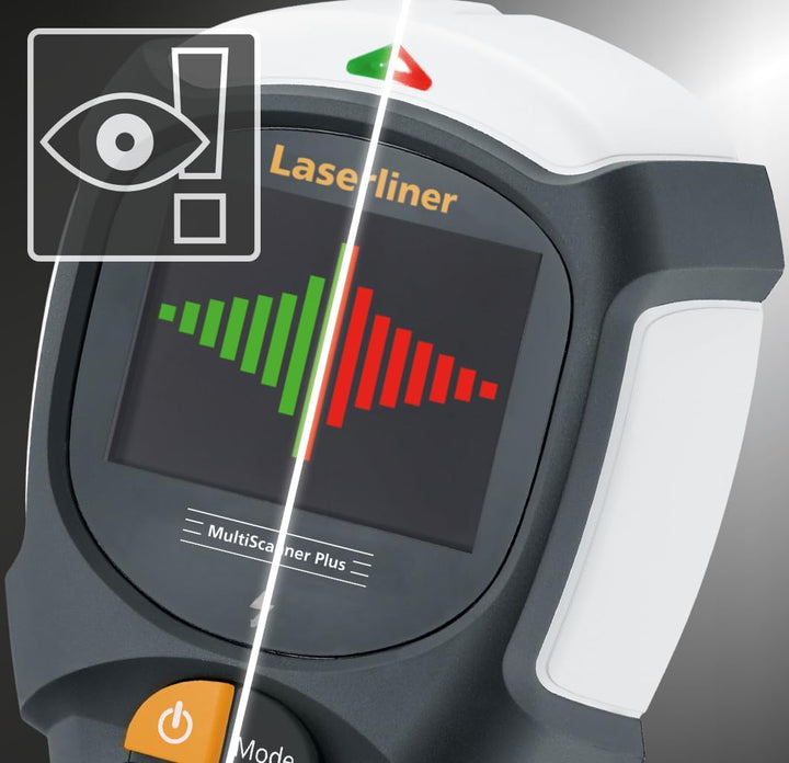 Laserliner Ortungsgerät MultiScanner Plus 080.967A Ortungstiefe (max.) 120mm Geeignet für eisenhal