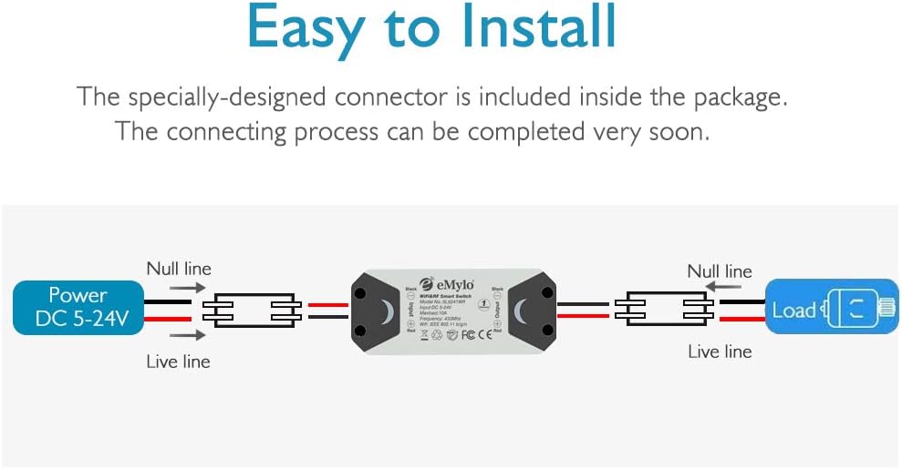 eMylo Smart Wireless RF Motor Controller Schalter RF Relaismodul DC 12V Motor Fernsteuerungsschalter