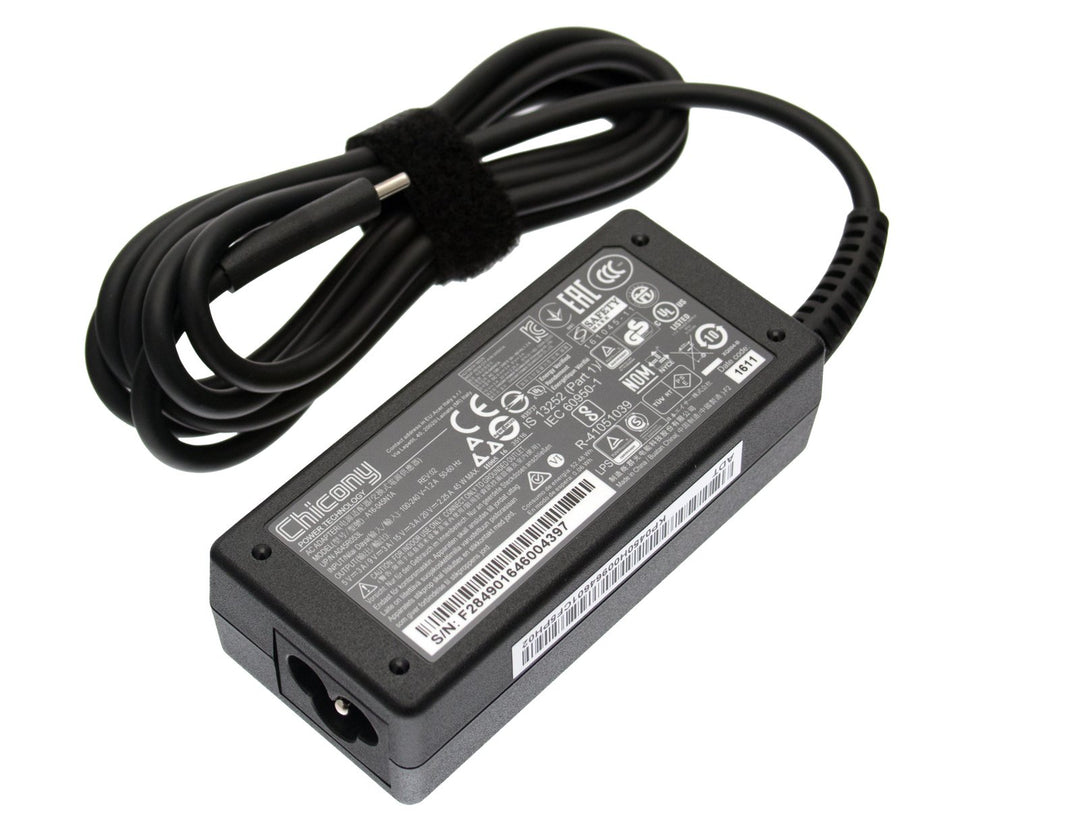 Acer Netzteil/Ladegerät 20V / 2,25A / 45W USB-C mit Netzkabel EU Chromebook Spin 11 CP311-1HN Serie