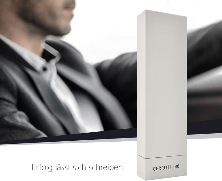 Cerruti 1881 Kugelschreiber „THAMES“ Grey | Schreibstift aus Edelstahl in einem grauen Korpus | Blau