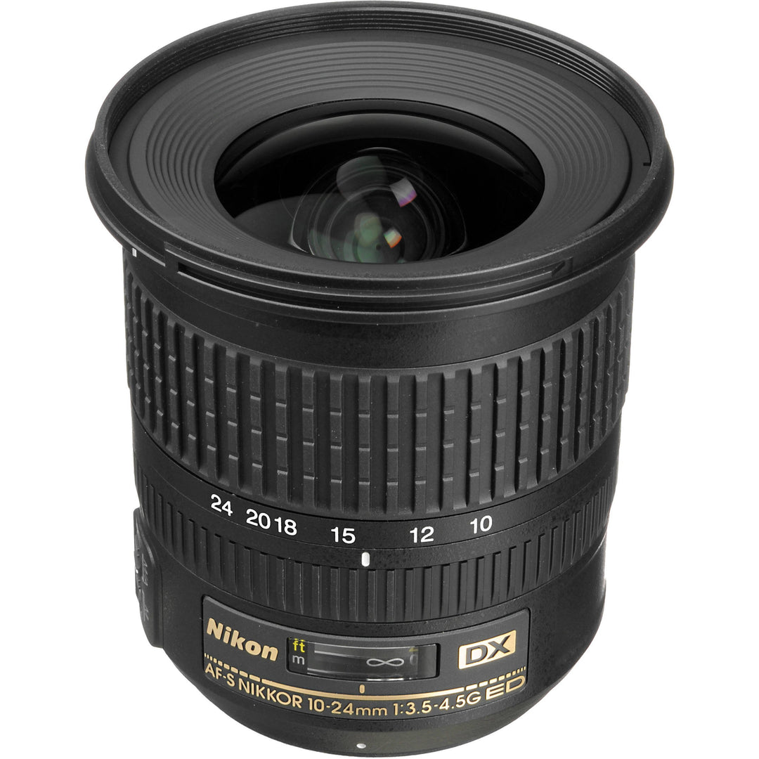 Nikon AF-S DX Nikkor 10-24mm 1:3,5-4,5G ED Objektiv (77 mm Filtergewinde) schwarz Single, Single