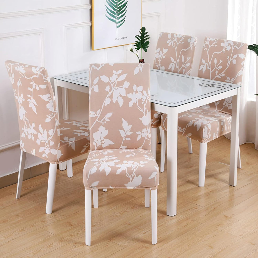 HZDHCLH Stuhlhussen 6er Set Stuhlbezüge Stretch abnehmbar, waschbar, Esszimmerstuhl-Schutzsitz für H