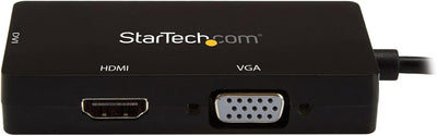 StarTech.com USB-C Multiport Adapter - 4K 30 Hz - USB C auf HDMI / DVI / VGA - USB Type C Adapter -