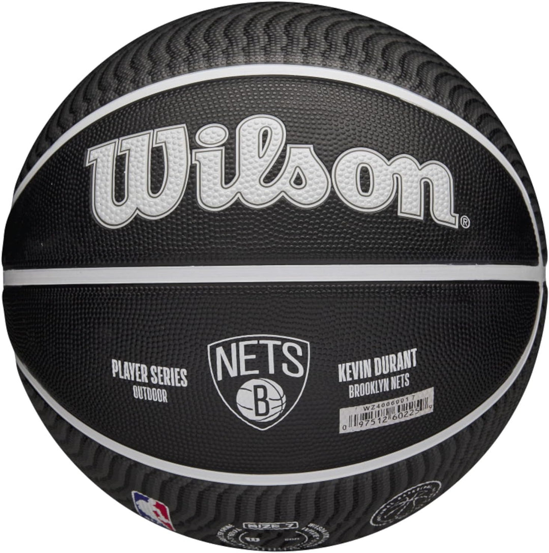 Wilson NBA Player Icon Outdoor Basketball - Size 7 - 29.5" and Mini Size 7 Kevin Durant, 7 Kevin Dur