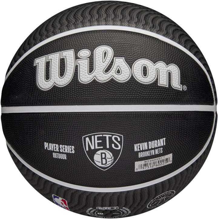 Wilson NBA Player Icon Outdoor Basketball - Size 7 - 29.5" and Mini Size 7 Kevin Durant, 7 Kevin Dur