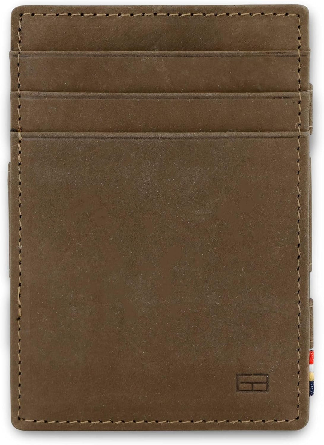 GARZINI Magic Wallet, RFID Geldbeutel für Herren aus echtem Leder für 7 Karten und Münzfach, Mini Ge