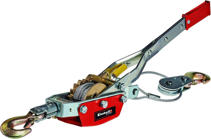 Einhell Handhebelseilzug TC-LW 2000 (3,3 Meter langes drallfreies Drahtseil, max. Zugkraft mit Umlen