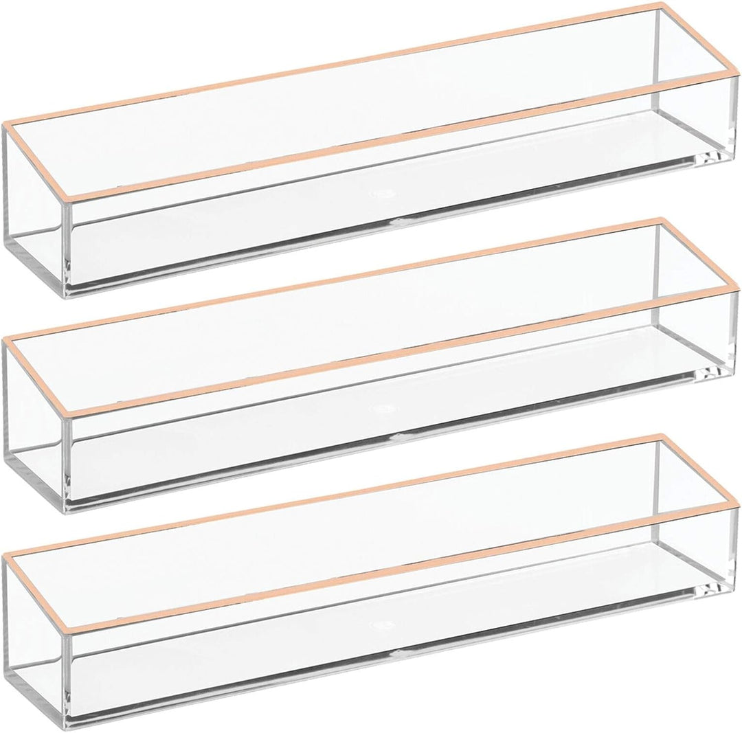 mDesign Kosmetik Organizer – Aufbewahrungsbox für Lippenstift, Lidschatten, Pinsel & Co. – Schminkau
