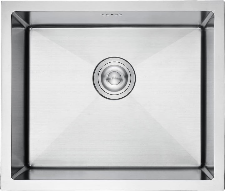 Ibergrif Spüle Küchenspülen für den Unterbau und Aufsatz, 50-43cm Unterbaubecken, Spülbecken Edelsta