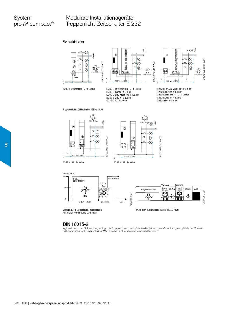 ABB Treppenlicht-Zeitschalter E232E-8/230