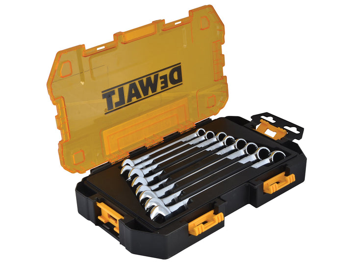 DEWALT Ringmaulschlüsselsatz, metrisch, 8-teilig (DWMT73810) Metrisches Schraubenschlüssel-Set, Metr