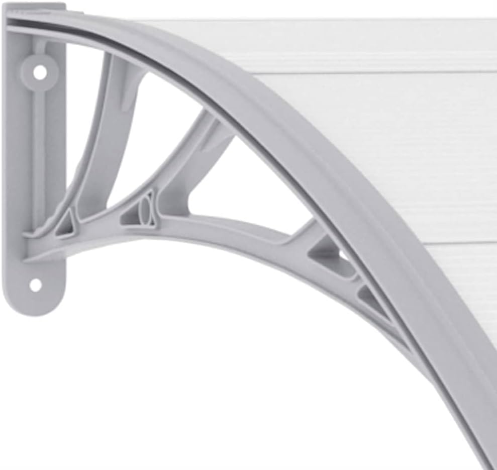 vidaXL Türvordach Haustürdach Haustür Überdachung Türdach Pultvordach Vordach Haustürvordach Grau Tr