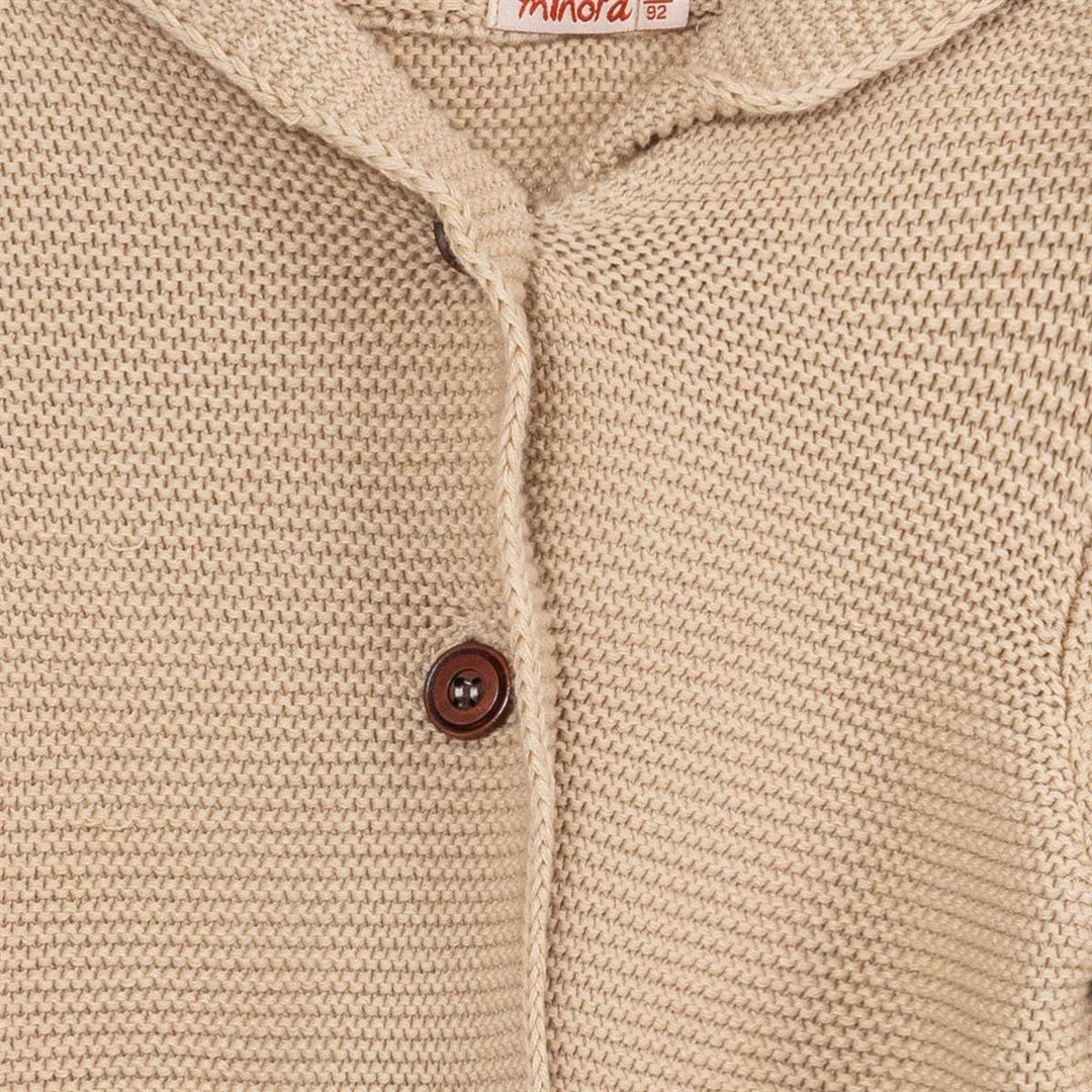 Minora Baby/Kind Strickjacke mit Kapuzenpullover für Jungen und Mädchen - Hoodie Sweatshirt - Unisex