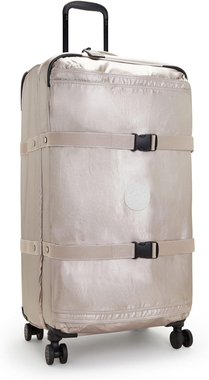 Kipling Spontaneous LRollen-Koffer 360° mit Elastische Träger Metallic Glow, Metallic Glow