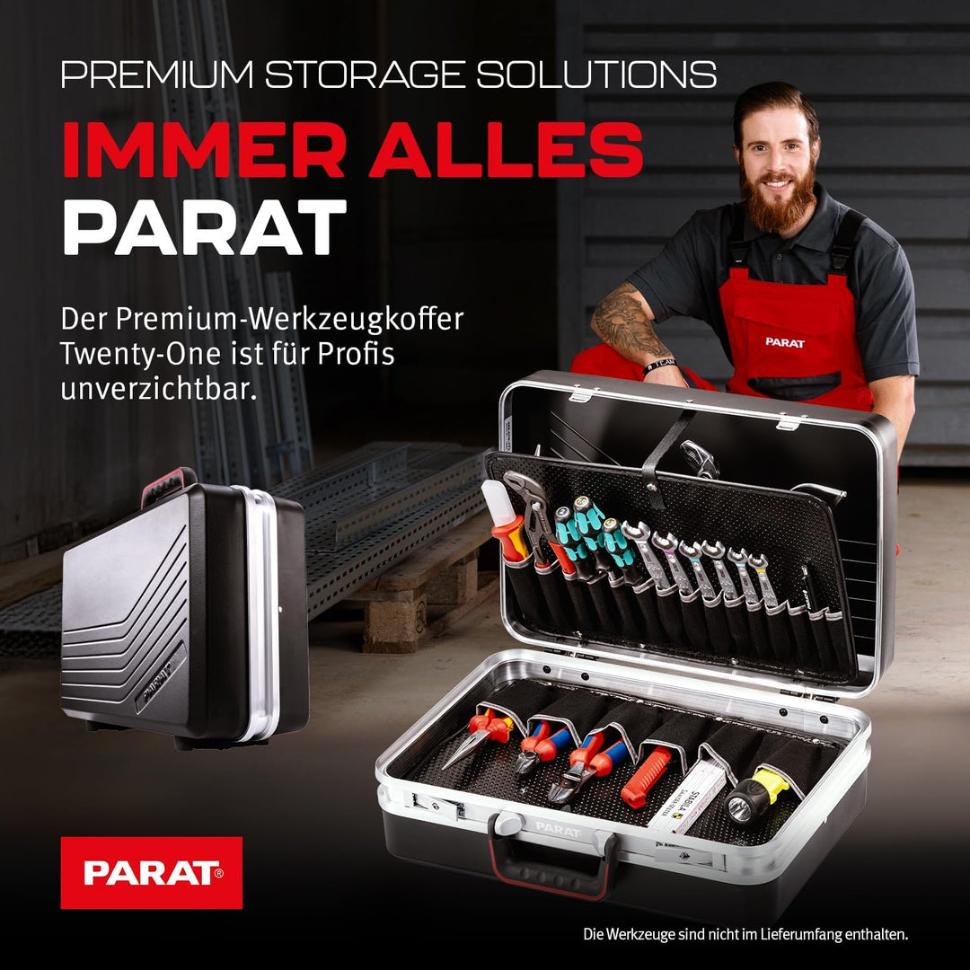 PARAT Twenty-One Werkzeugkoffer | Werkzeugkoffer leer | Robuster Werkzeugkasten & Toolbox aus ABS |