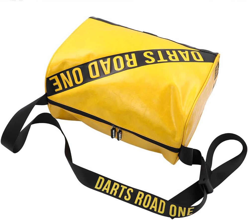 CUESOUL Darts Road ONE Serie PU Tasche Tasche-gelb mit Schwarz FZ.BB-03, Tasche-gelb mit Schwarz FZ.