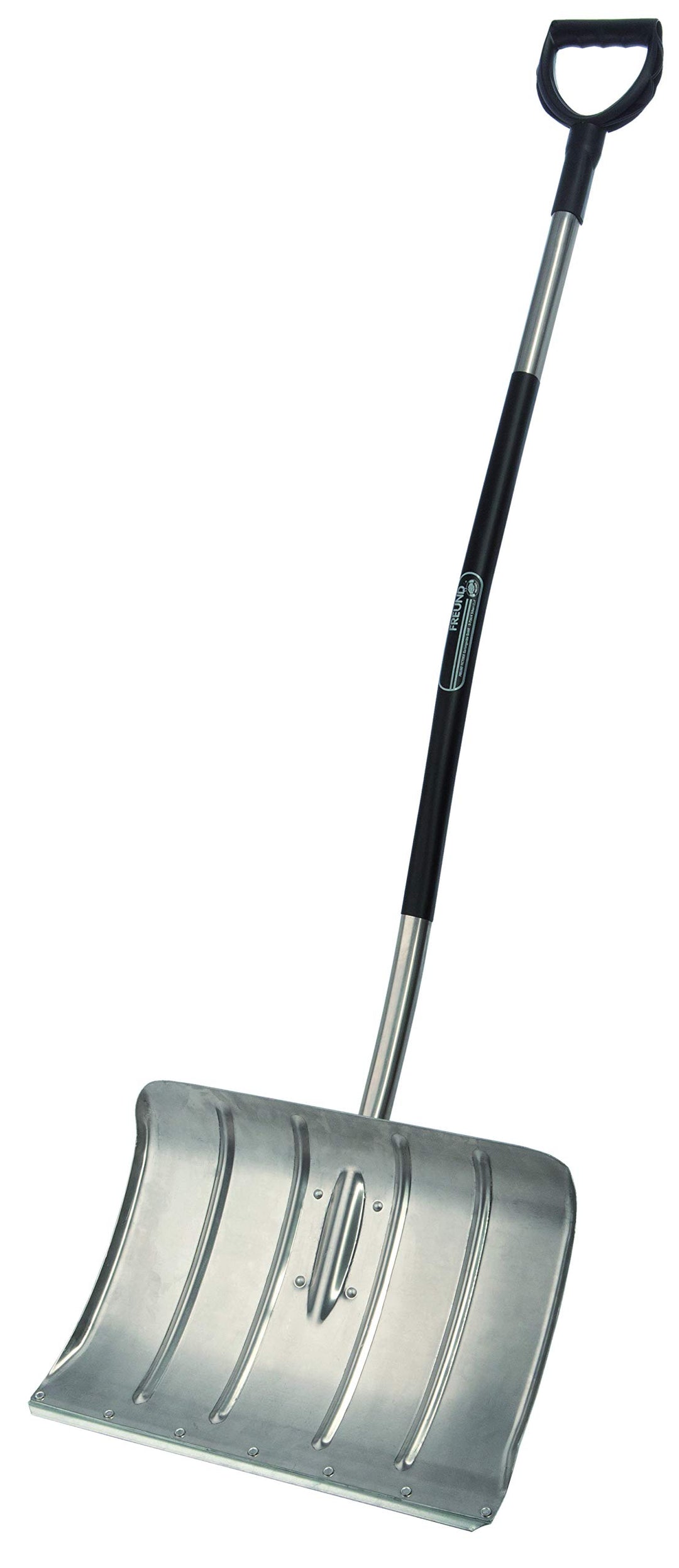 Freund Victoria Aluminium-Schneeschieber mit Flüsterkante Ergonomic Grau Stiellänge 125 cm ohne Flüs