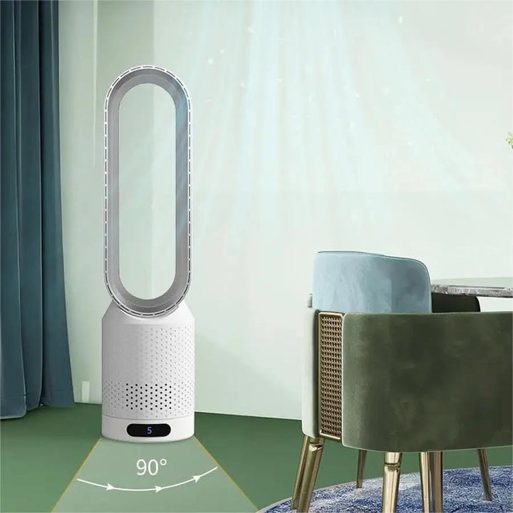 Säulenventilator, ohne Flügel, mit Fernbedienung, Höhe 58 cm, mit 8 Geschwindigkeitsstufen, Oszillat