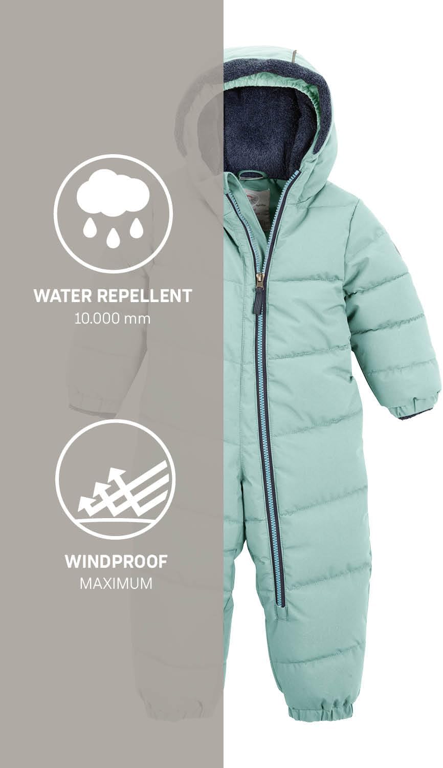 first instinct by killtec Unisex Fiow 32 Mns Onpc Overall/Schneeanzug in Daunenoptik mit Kapuze 86-9