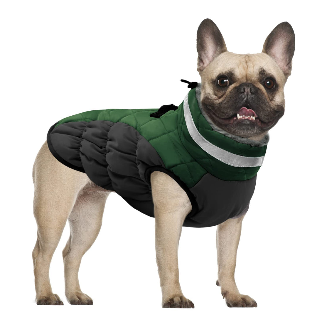 Hundemantel Winter,Hundemantel Grosse Hunde,Hundejacke mit Geschirr, Wasserdicht Wintermantel Hund m