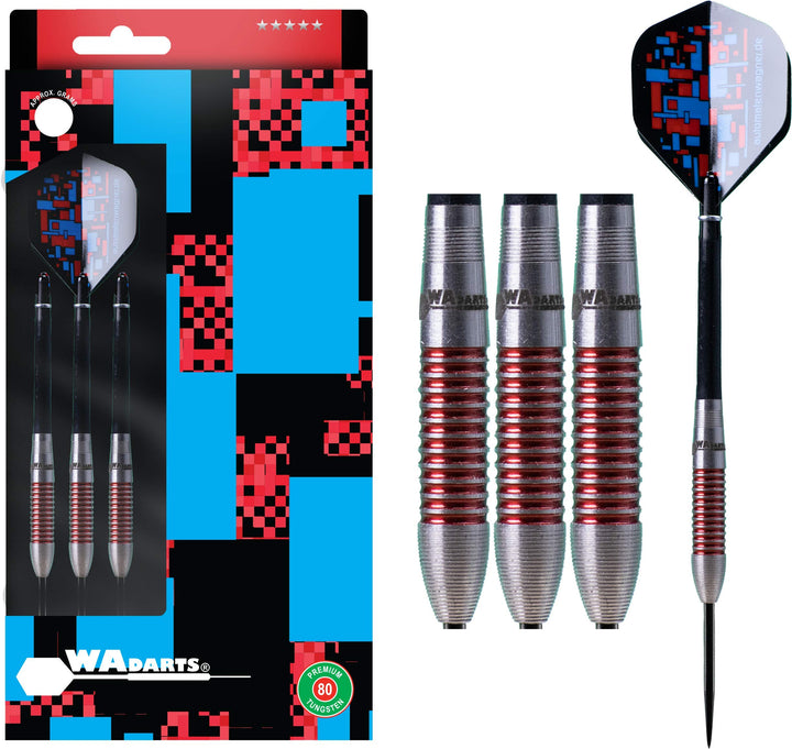WA Darts Steeldartpfeile Red Torpedo 80% Tungsten 23g