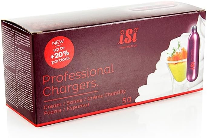 New Charger Ladekabel Siphon Creme CO2 (42 Stück) Barkeeper Cocktail