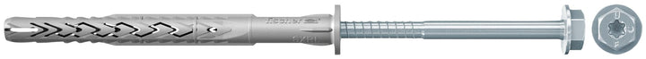 fischer Langschaftdübel SXRL 14x80 FUS, Dübel mit Sechskantschraube &amp; angeformter U-Scheibe (50 Stk.