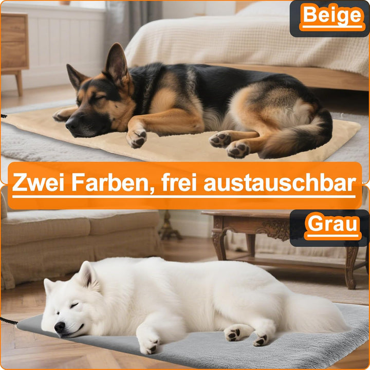 70*45cm Haustier Heizkissen Grosse Hunde Heizmatte Anti Biss Katzen Heizkissen Wärmematte Hund Anti