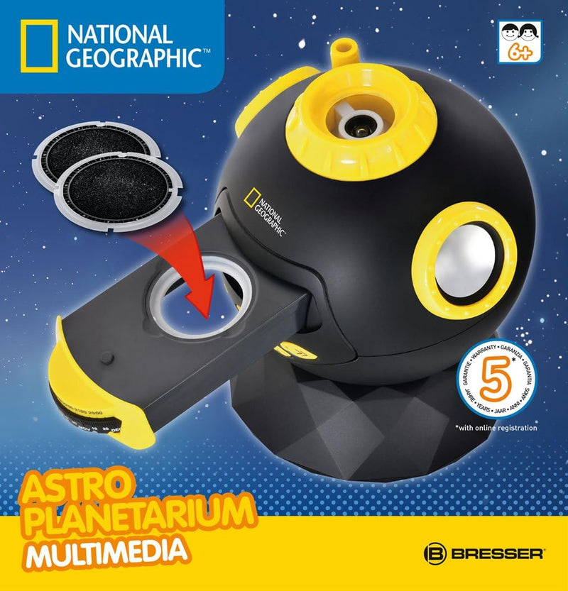 National Geographic Astro Planetarium Multimedia mit Lautsprecher für den Anschluss eines MP3-Player