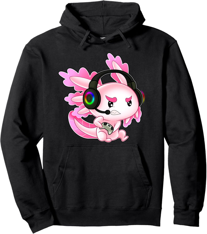 Gaming Axolotl Ambystoma Mexicanum mexikanische Walking Fish Pullover Hoodie