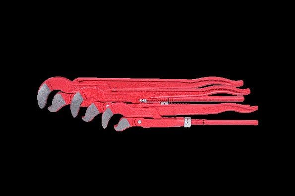 KS Tools 113.2100 Eckrohrzangen-Satz, 3-tlg.