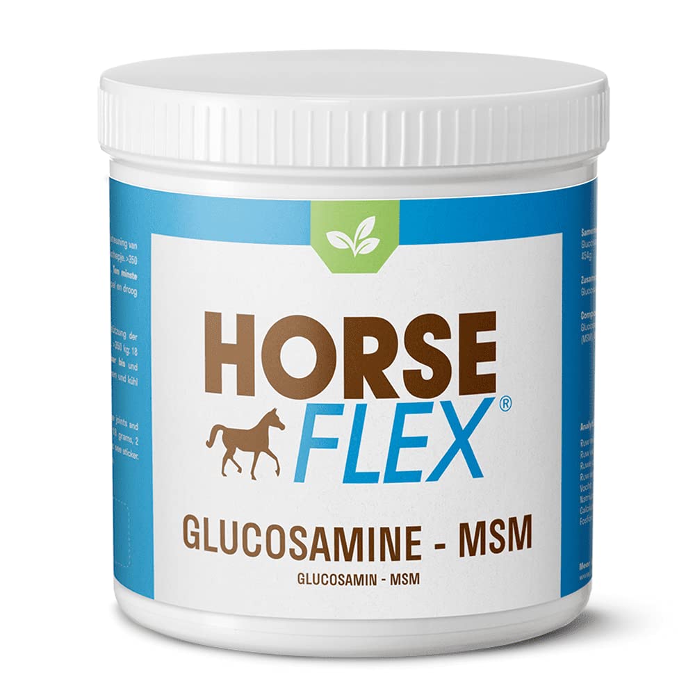 HORSE FLEX Glucosamin-MSM Pulver für Pferde zur Unterstützung der Gelenke und Hufe - 550 Gramm, 550