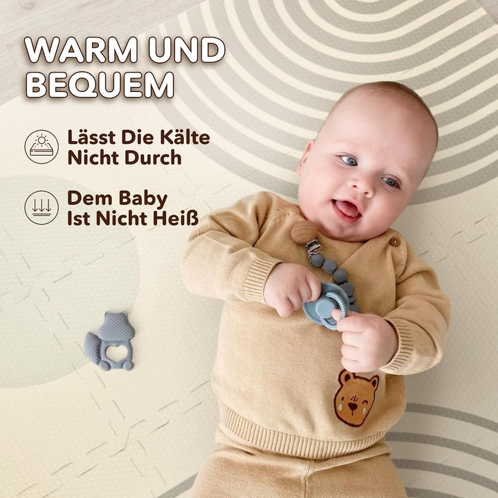 Cateam Weiche Eva-Schaumstoff-Puzzlematte für Babys und Kinder für den Boden - Ineinandergreifende F