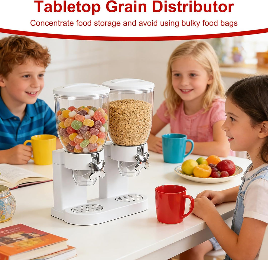 LUPATDY 2er Pack Müslispender 2L, Aufbewahrungsbox Küche Organizer mit Deckel, Cereal Dispenser für