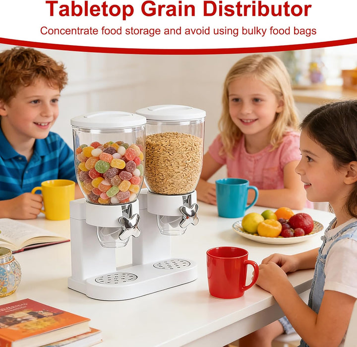 LUPATDY 2er Pack Müslispender 2L, Aufbewahrungsbox Küche Organizer mit Deckel, Cereal Dispenser für