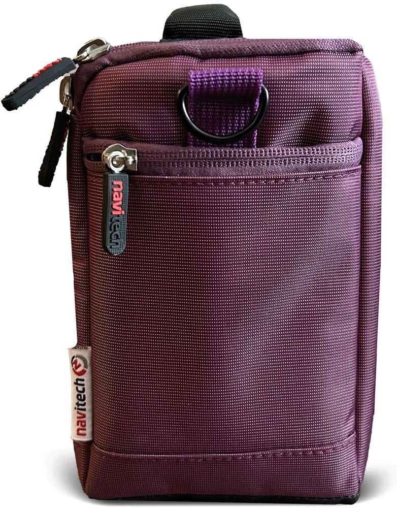 Navitech Lila Fernglas Tasche Kompatibel mit dem Nikon Monarch M7 10x42 Fernglas