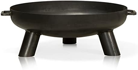 DECORAS Stahl-Feuerschale (Durchmesser: 55 cm/Höhe: 22 cm) - Feuerstelle - Feuerkorb Made in Germany