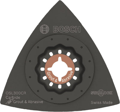 BOSCH Starlock OSL300CR Oszillierendes Multifunktionswerkzeug Hartmetall-Körnung, Delta-Raspel, 7,6