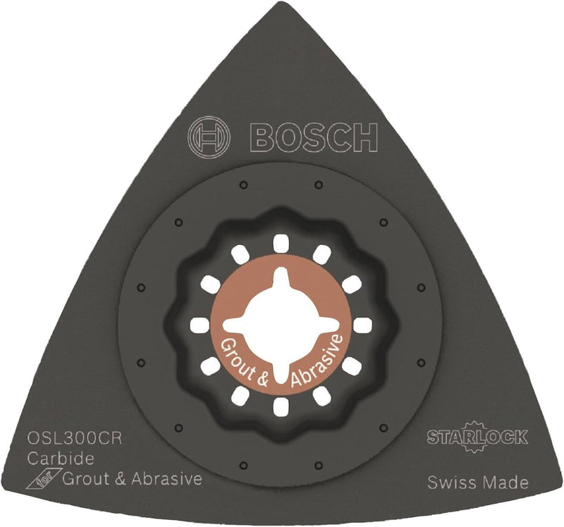 BOSCH Starlock OSL300CR Oszillierendes Multifunktionswerkzeug Hartmetall-Körnung, Delta-Raspel, 7,6