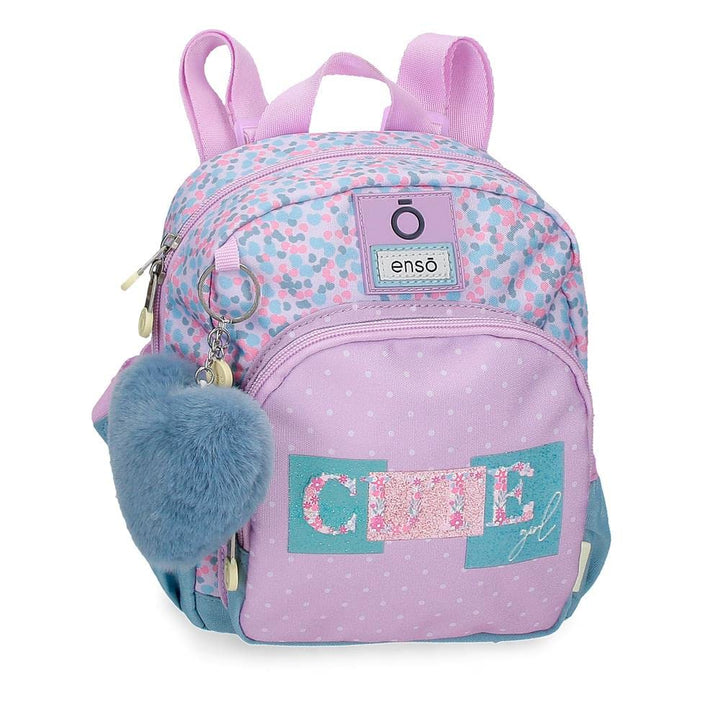 Enso Süsses Mädchen Kleiner Rucksack Lila 19x23x8 cm Polyester 3,5L Mochila pequeña Beere, Mochila p